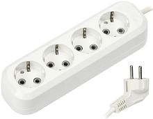 Удлинитель с заземлением Smartbuy 4х3,0м 16А 3500Вт белый картинка 